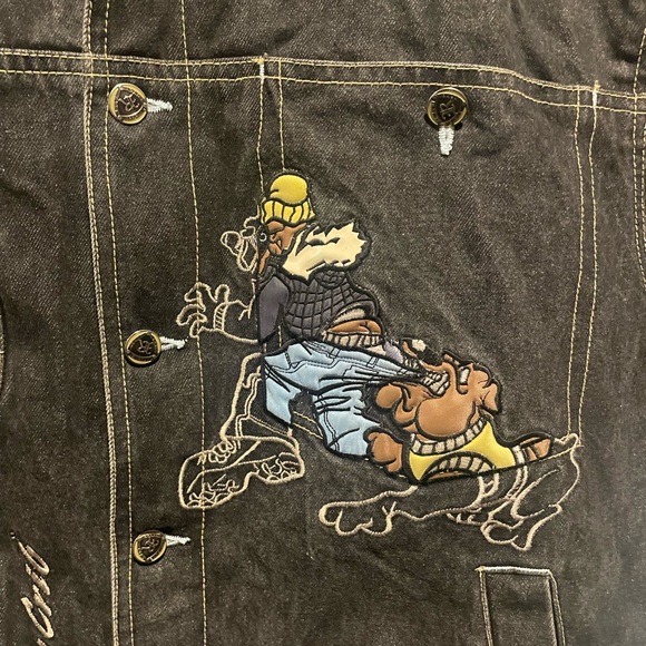 Raw Blue Men's Vintage Black Denim Jean Jacket - Picture 3 of 5